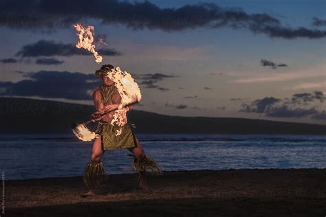 "Traditional Hawaiian Fire Dancer" by Stocksy Contributor "Shelly Perry ...