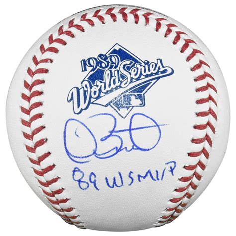 Dave Stewart Signed 89 WS MVP Inscription Rawlings Official MLB 1989 ...