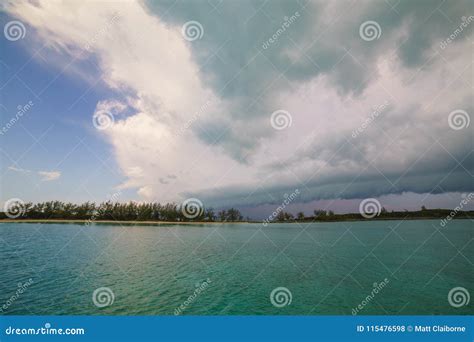 Squall Line Approaches Island Stock Photo - Image of hurricane, bahamas ...