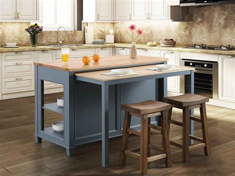 5 Kitchen Island With Pull Out Table Ideas To Overcome Small Kitchen Space