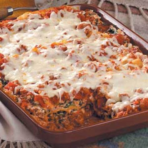 Beef and Spinach Lasagna Recipe | Just A Pinch Recipes