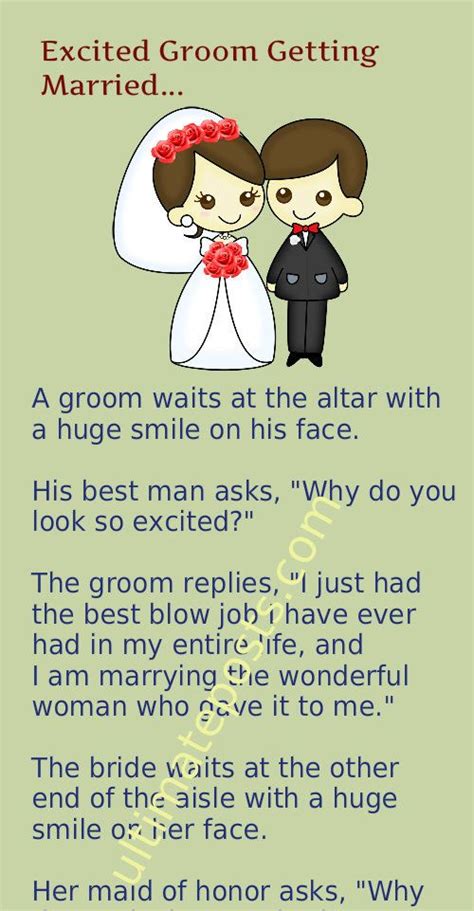 Excited groom getting married... | Marriage jokes, Getting married ...