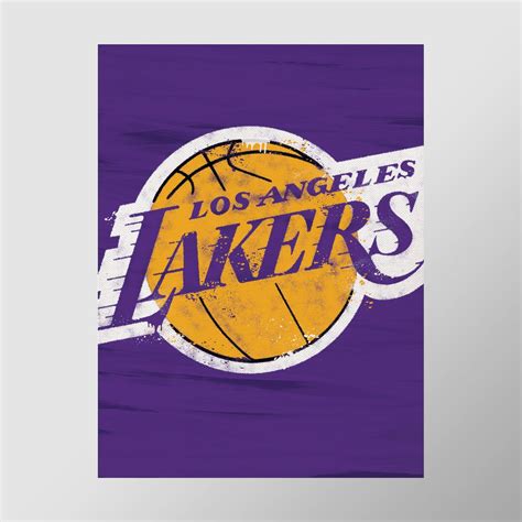 Los Angeles Lakers 18x24 Graffiti Print Perfect for Mancave - Etsy