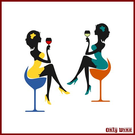Download #FF00FF Onlywine Two Girls Two Cups SVG | FreePNGImg