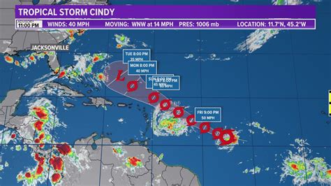 Tracking The Tropics: Tropical Storm Cindy has formed | firstcoastnews.com