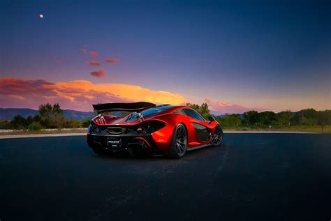 Red and black sports car, sports car, McLaren, McLaren P1 HD wallpaper ...