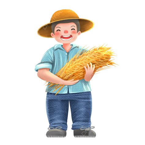 Happy Harvest Clipart Transparent Background, Happy Harvest Farmer, A Farmer, Bumper Harvest ...