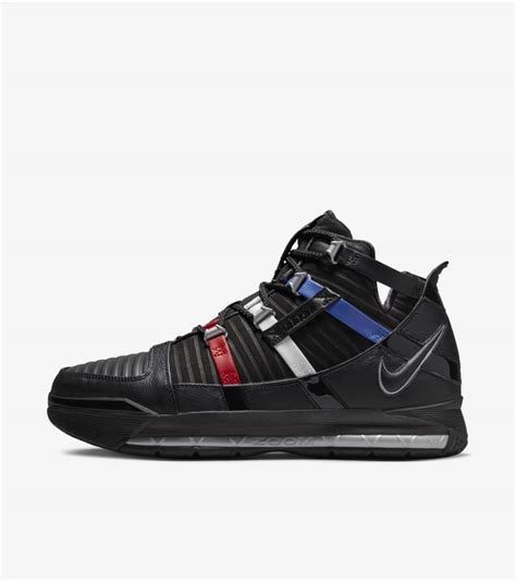 Zoom LeBron 3 'Black and University Red' (DO9354-001) Release Date ...