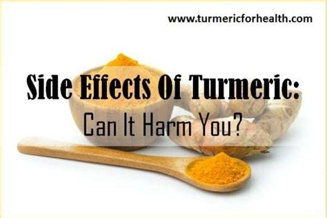 Side Effects of Turmeric | Effects of turmeric, Turmeric side effects ...