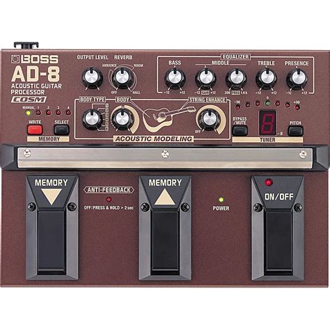 Boss AD-8 Acoustic Guitar Multi Effects Pedal | Musician's Friend