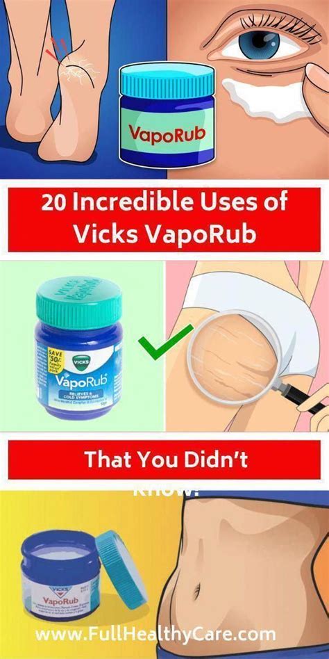 20 Incredible Uses of Vicks VapoRub That You Didn’t Know! - #DIDNT # ...