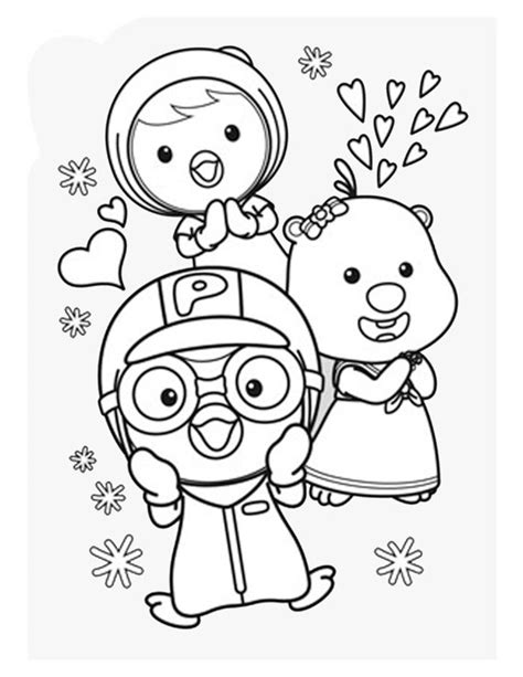 Pororo Coloring Pages at GetColorings.com | Free printable colorings pages to print and color