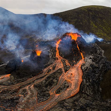 Geldingadalur volcanic eruption • 360 degree photo • Iceland 360 VR