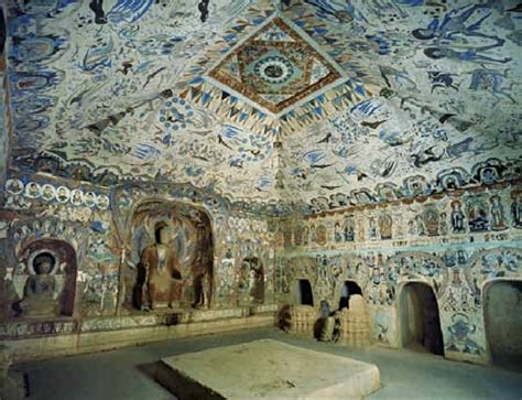 Interior of Mogao Cave 285, the west wall on the left. Photo by Wu Jian... | Download Scientific ...