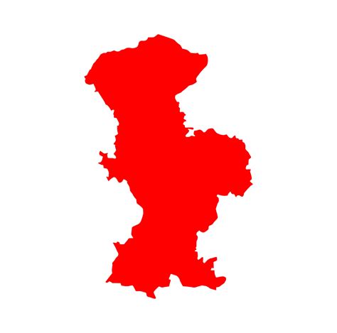 Bhandara district map in red color. Bhandara a district of Maharashtra. 28891350 Vector Art at ...