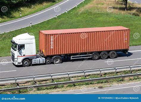 Truck with Triton Container Editorial Stock Photo - Image of lettering, badge: 197294393