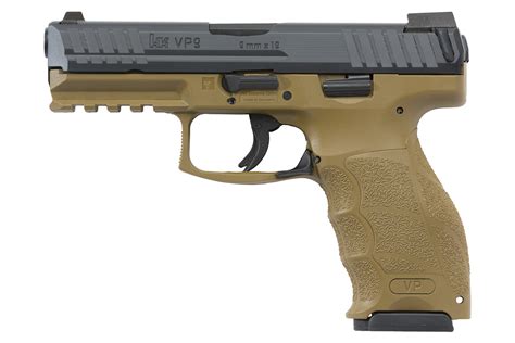 HK VP9 9mm Striker-Fired Pistol with FDE Frame and Night Sights | Sportsman's Outdoor Superstore