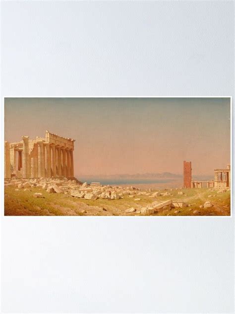 "Ruins of the Parthenon Oil Painting by Sanford Robinson Gifford" Poster for Sale by podartist ...