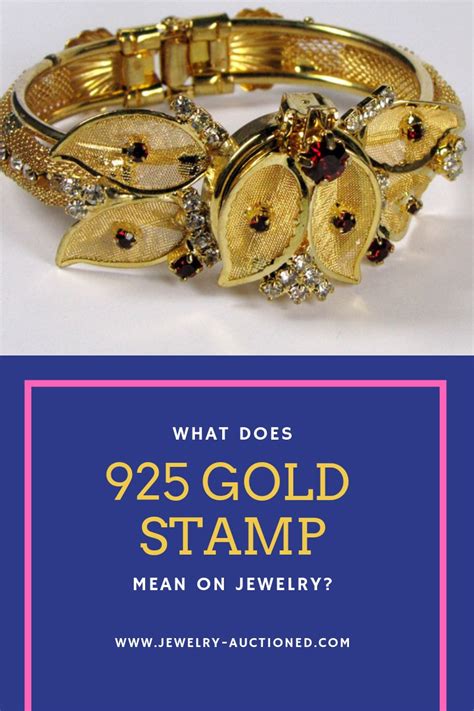 What does a 925 Gold Jewelry Stamp Mean? | Jewelry Auctioned