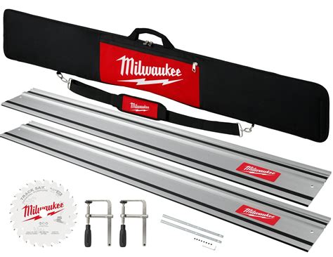 Milwaukee Track Saw 110-in. Guide Rail Kit and Accessory Bundle