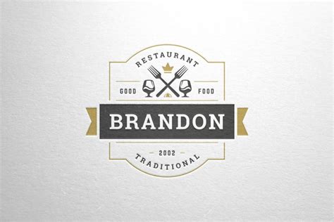 Restaurant vintage logo template (2151140)