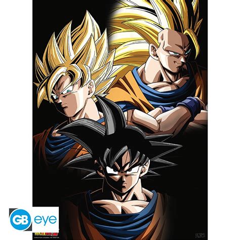 DRAGON BALL Z Poster Transformations Goku (52 x 38 cm)