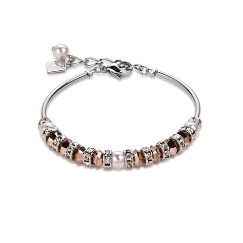 Coeur De Lion Crystal and Rose Gold Bracelet - Jewellery from Faith Jewellers UK