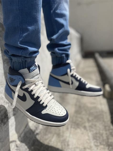 What do you think of these Jordan 1 obsidian highs on feet by Kickellie? [wdywt] : r/Flexicas