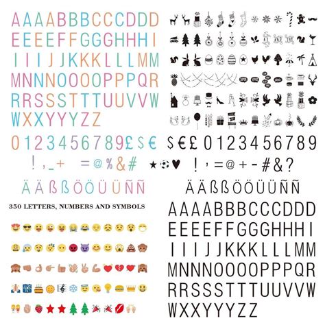 Buy Fruzelg FSC Lighting Letters and Symbols, Numbers/Colour Emoji with ...