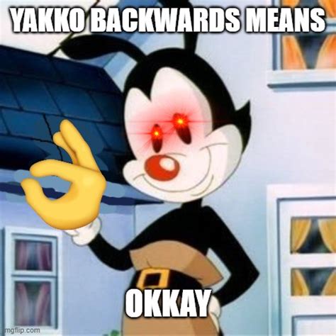 Yakko backwards - Imgflip