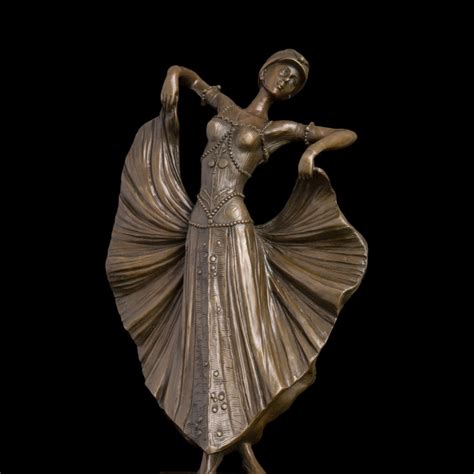 Aliexpress.com : Buy ATLIE BRONZE Dancing Girl Sculpture and Statue Female Dancer Bronze ...