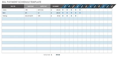 12 Free Payment Templates | Smartsheet