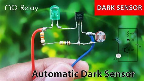 How to make LDR Darkness Sensor Circuit Simple DIY - YouTube