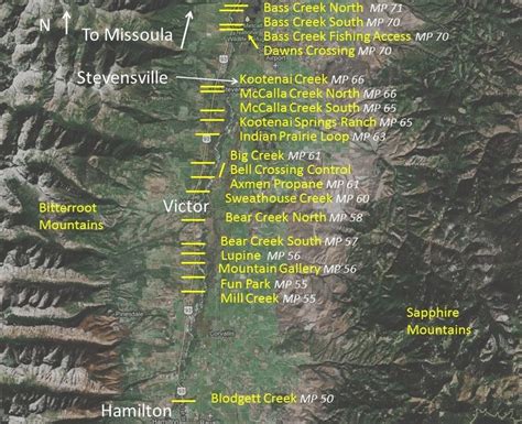 Map of US Highway 93 South Study Area, Montana. | Download Scientific ...