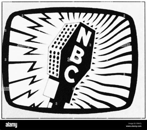 TELEVISION: NBC LOGO, 1943. /nLogo used in television broadcasts by the National Broadcasting ...