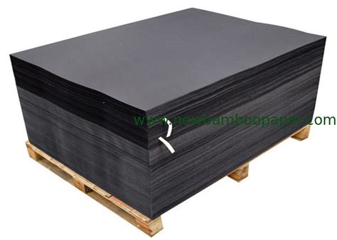 One Side Coated Black Paperboard / Black Cardboard Sheets from 110gsm to 650gsm