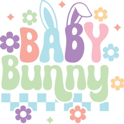 Baby bunny, cute kids easter shirt design free svg file - SVG Heart
