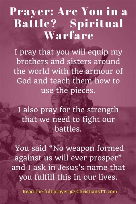 Prayer: Are you in a Battle?- Spiritual Warfare