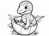 Exciting Dinosaur Egg Coloring  Page sketch template