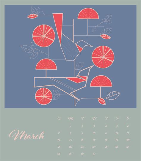 Calendar design on Behance