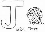 Free Alphabet Coloring Page Letter J  Home sketch template