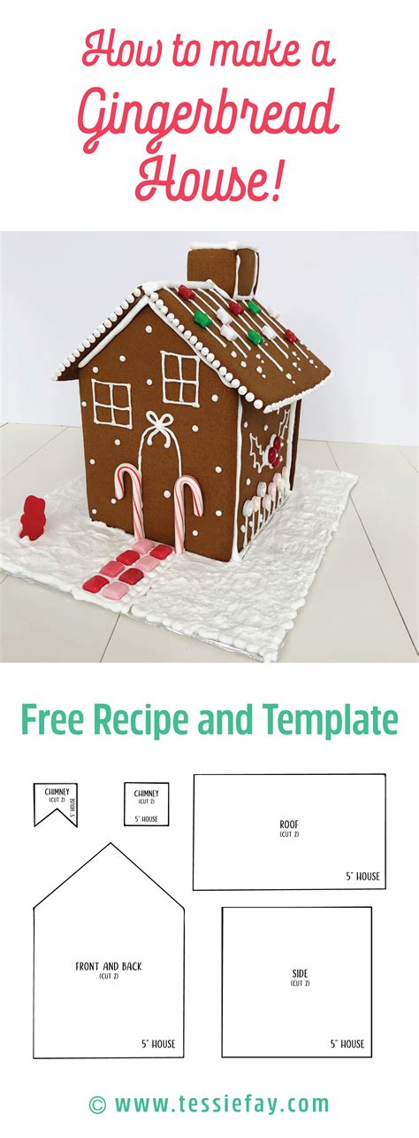 The Ultimate Gingerbread Houses! Free Template and Recipe — Tessie Fay