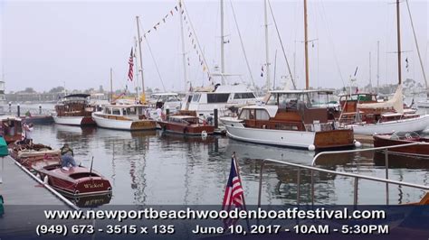 Newport Beach Wooden Boat Festival Balboa Yacht Club - YouTube