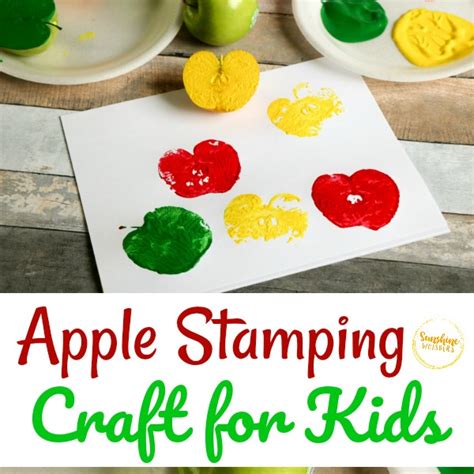 Apple Stamping Craft For Kids - Sunshine Whispers