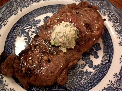 Life is Delicious: Cowboy Steak (Revised) Topped With Tarragon Butter