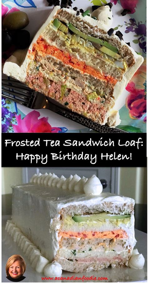 Retro Frosted Tea Sandwich Loaf: Happy 89th Birthday Mom! | Recipe | Sandwich loaf, Tea ...