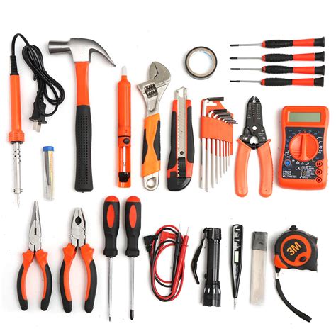 35pcs multifuntional tools kit set steel household electrician kits hardware toolbox Sale ...