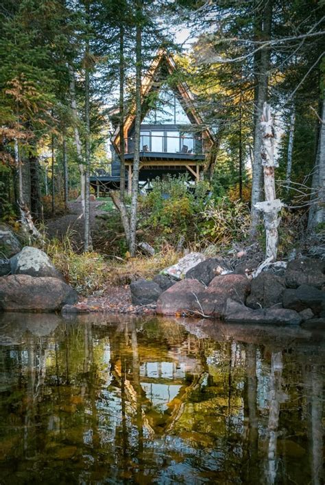 Modern A-frame cabin in Minnesota - Homedit