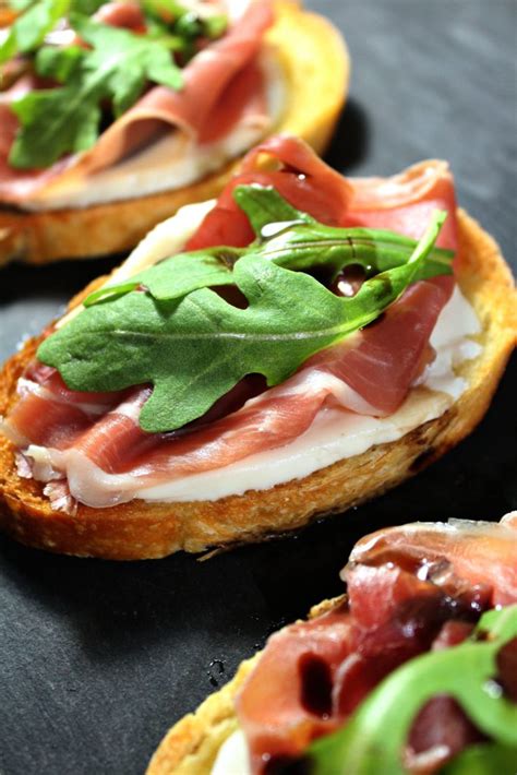 Prosciutto Mozzarella Bruschetta - Forks 'n' Flip Flops