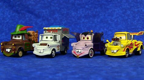 Cars 2 Materhosen, Drag Star, Dracula and Taco Truck Mater Pixar Disney Store - YouTube